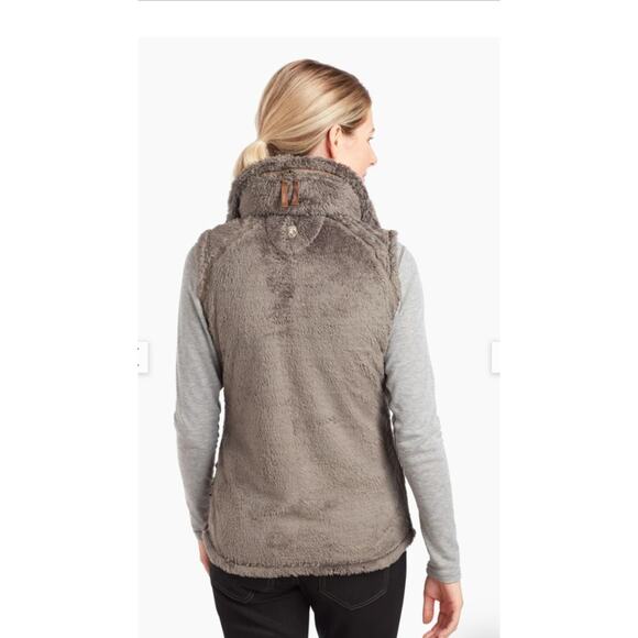Kuhl Flight Vest Womens Medium Full Zip Faux Fur Sherpa Fleece Outdoor - Picture 2 of 9